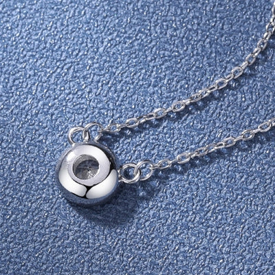 0.5ct ベゼルセッティング ネックレス